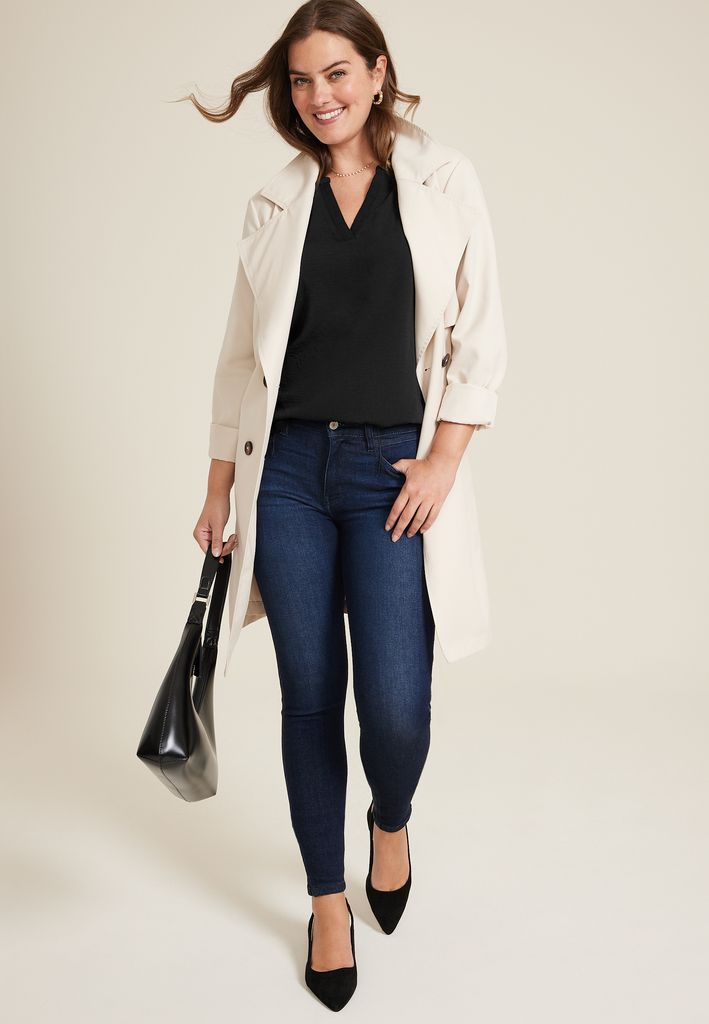 Atwood 3/4 Sleeve Popover Blouse - Image 3