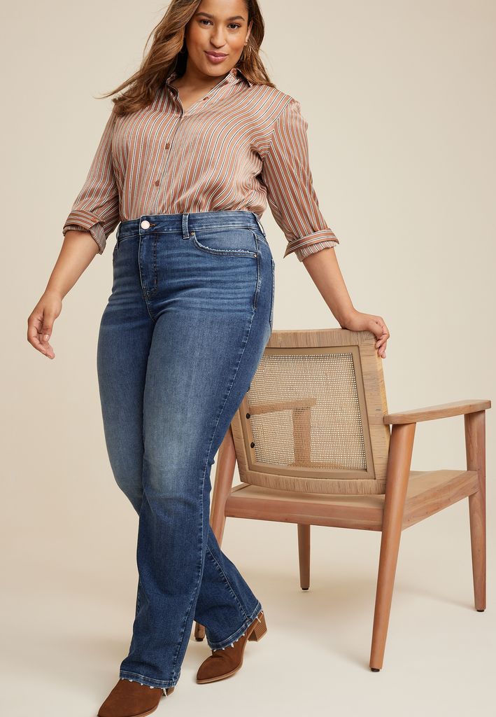 Plus Size Everflex™ Curvy High Rise Slim Boot Jean - Image 3