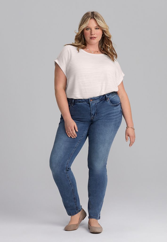 Plus Size m jeans by maurices™ Classic Mid Rise Slim Straight Jean