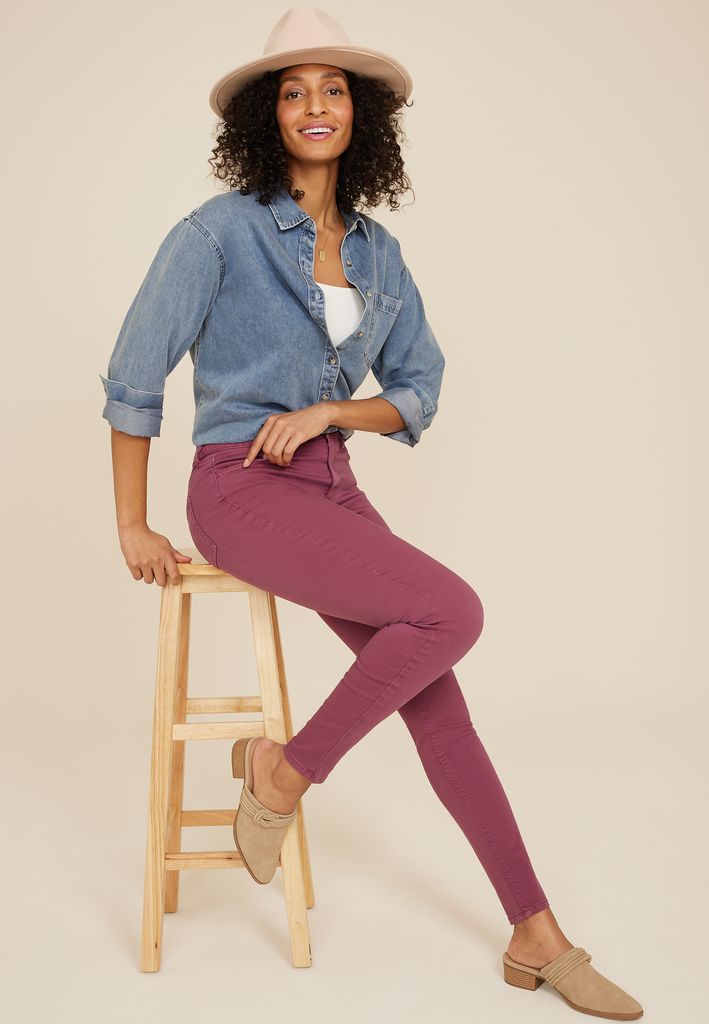 m jeans by maurices™ High Rise Color Jegging - Image 3
