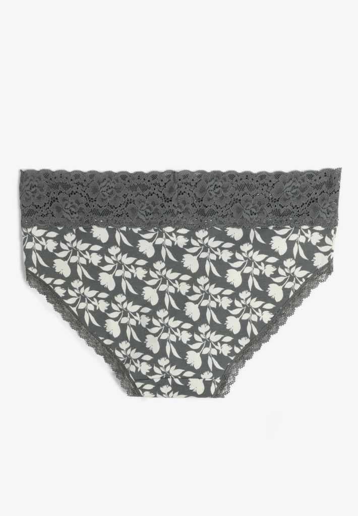 Simply Comfy Cotton Floral Hipster Panty - Image 2