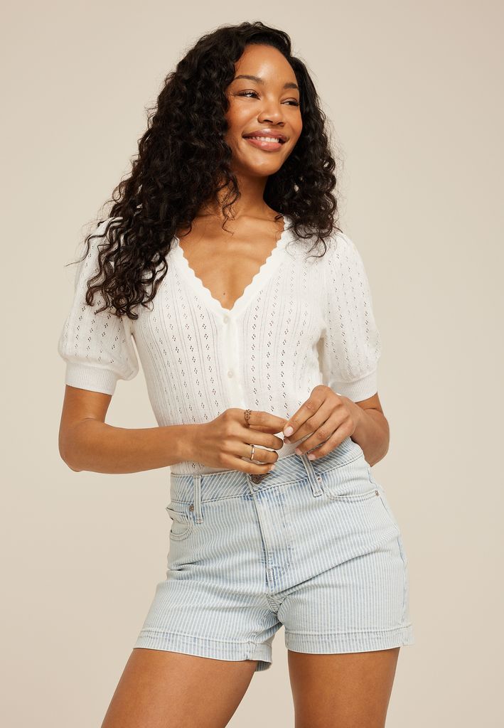 m jeans by maurices™ Striped High Rise 3.5in Short