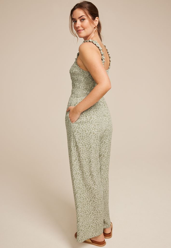 Floral Smocked Jumpsuit - Image 2