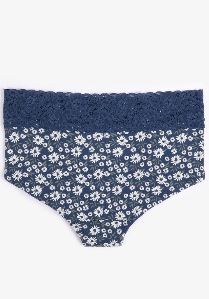 Simply Comfy Cotton Floral Boybrief Panty - Image 2