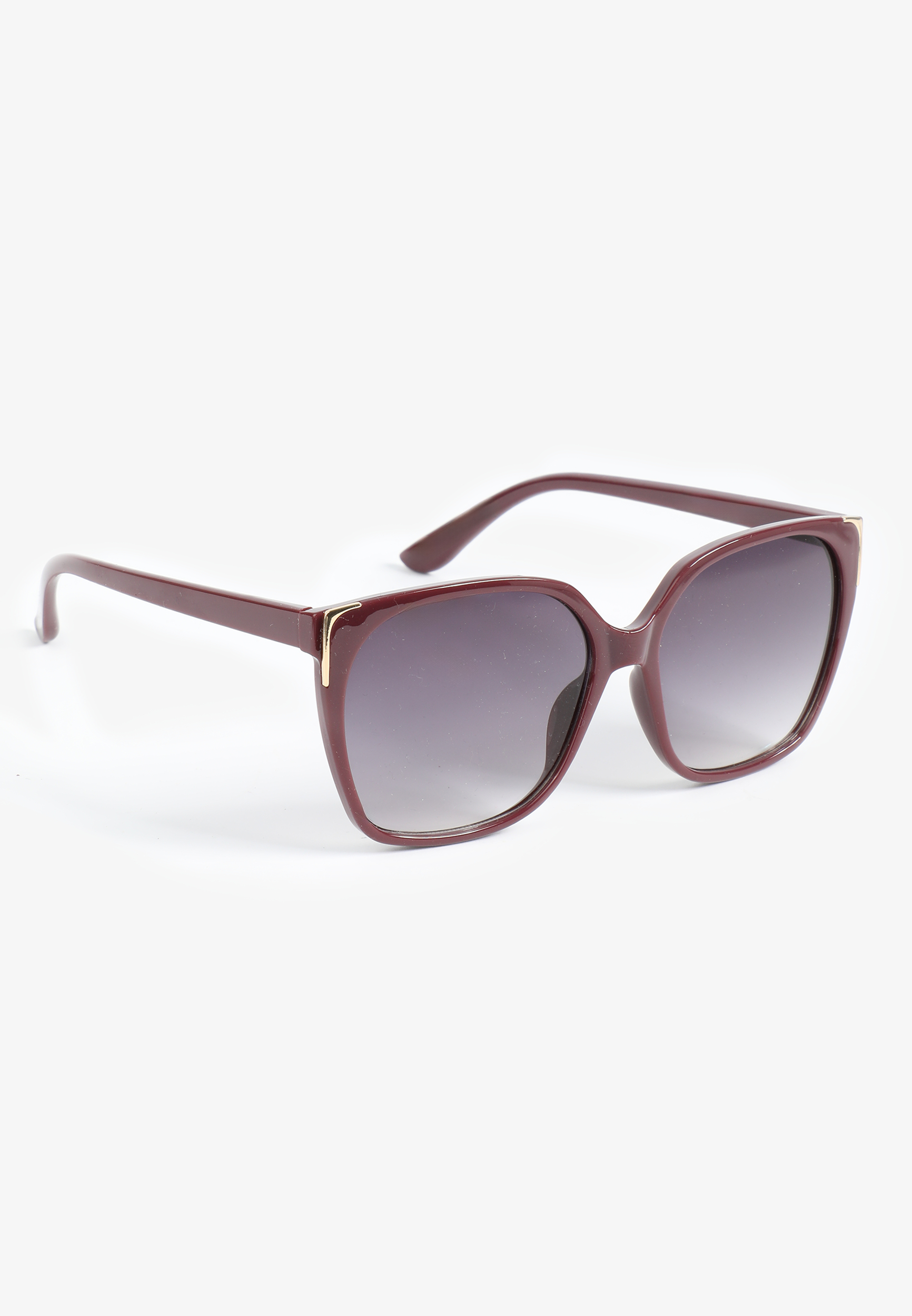 Purple And Gold Oversized Square Sunglasses