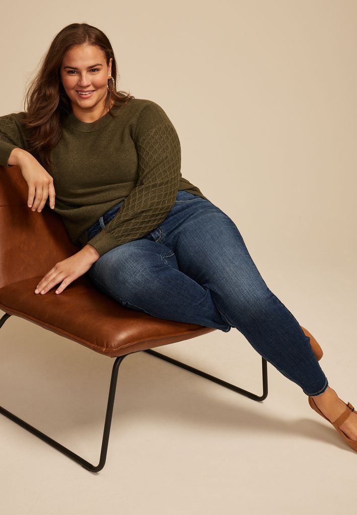 Plus Size Silver Jeans Co.® Suki Curvy Mid Rise Skinny Jean - Image 3