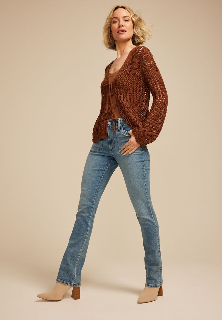 m jeans by maurices™ High Rise Patch Pocket Slim Boot Jean - Image 3