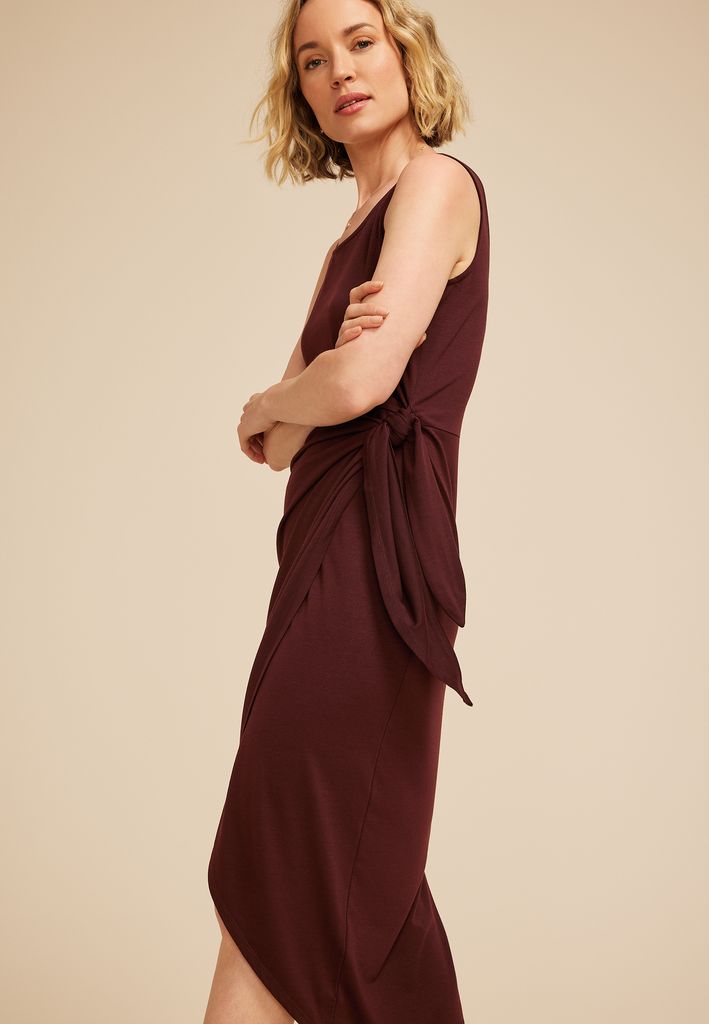 24/7 Bare Wrap Waist Midi Dress - Image 3