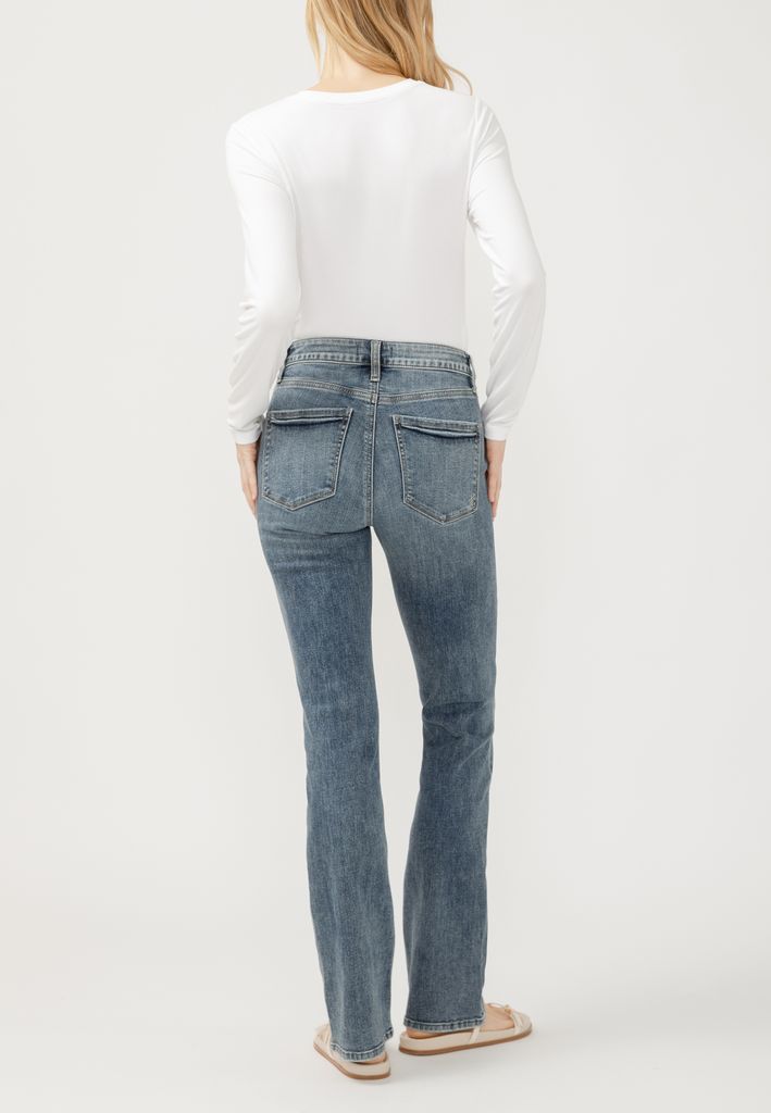 Silver Jeans Co.® Avery Curvy High Rise Button Fly Slim Boot Jean - Image 2