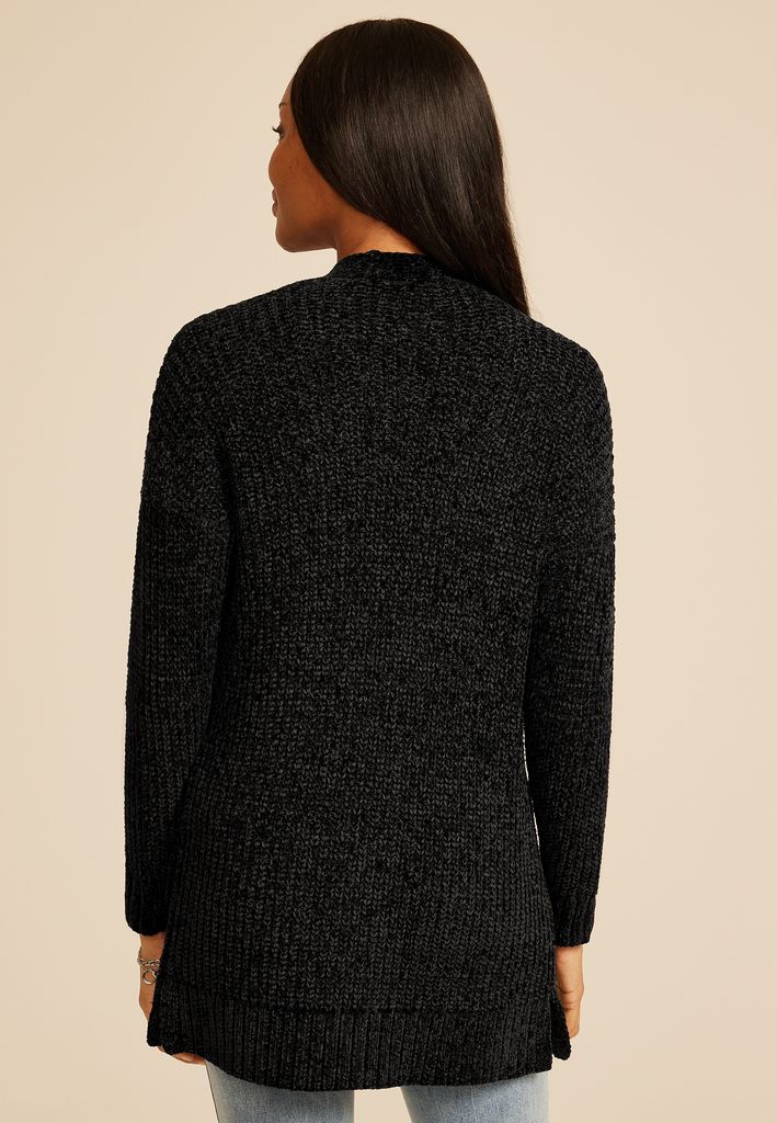 Chenille Open Front Cardigan - Image 2