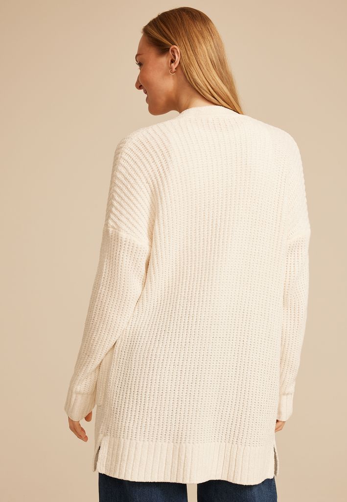 Chenille Open Front Cardigan - Image 2