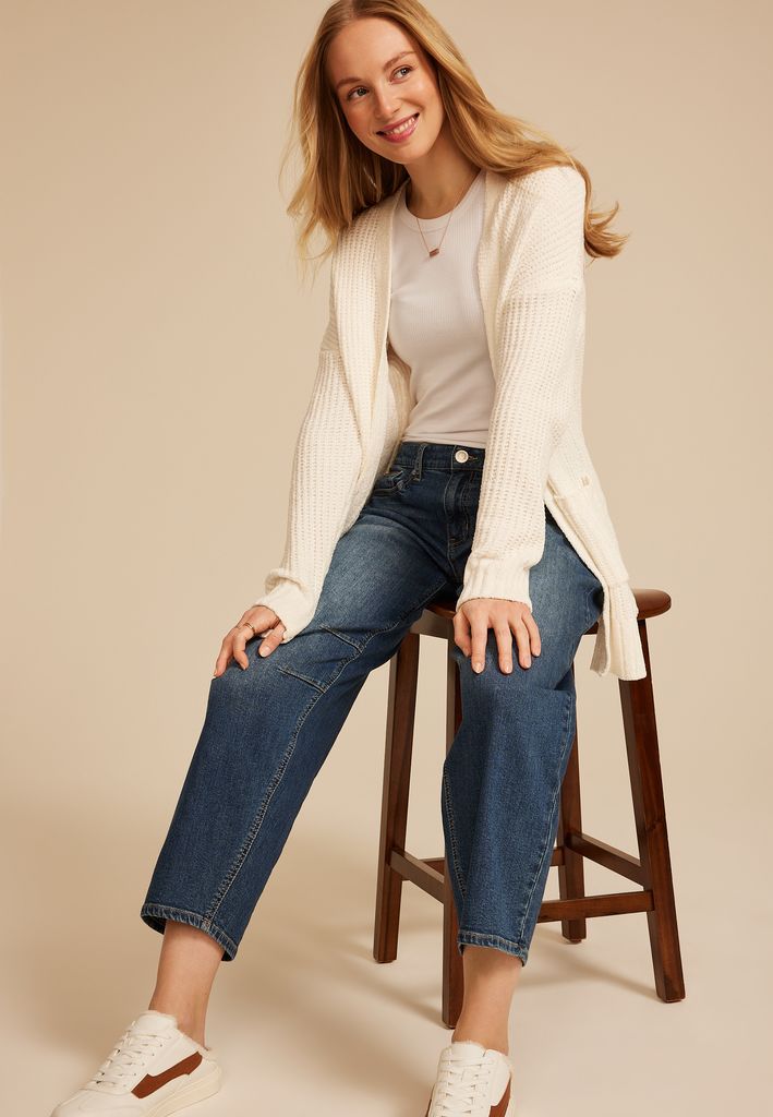 Chenille Open Front Cardigan - Image 3