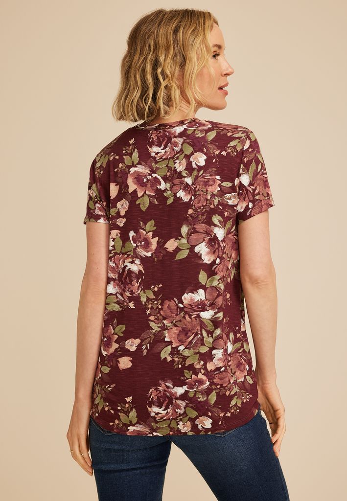 24/7 Kennedy Floral Crew Neck Tee - Image 2