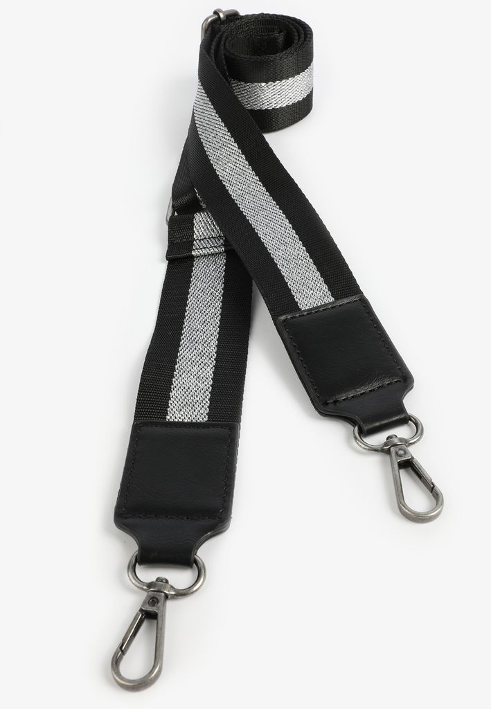 Metallic Striped Removable Bag Straps