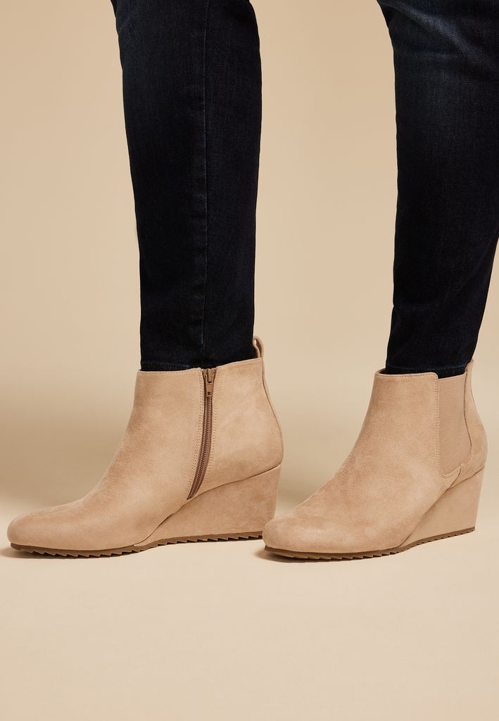 SuperCush Robyn Faux Suede Wedge Boot - Image 3