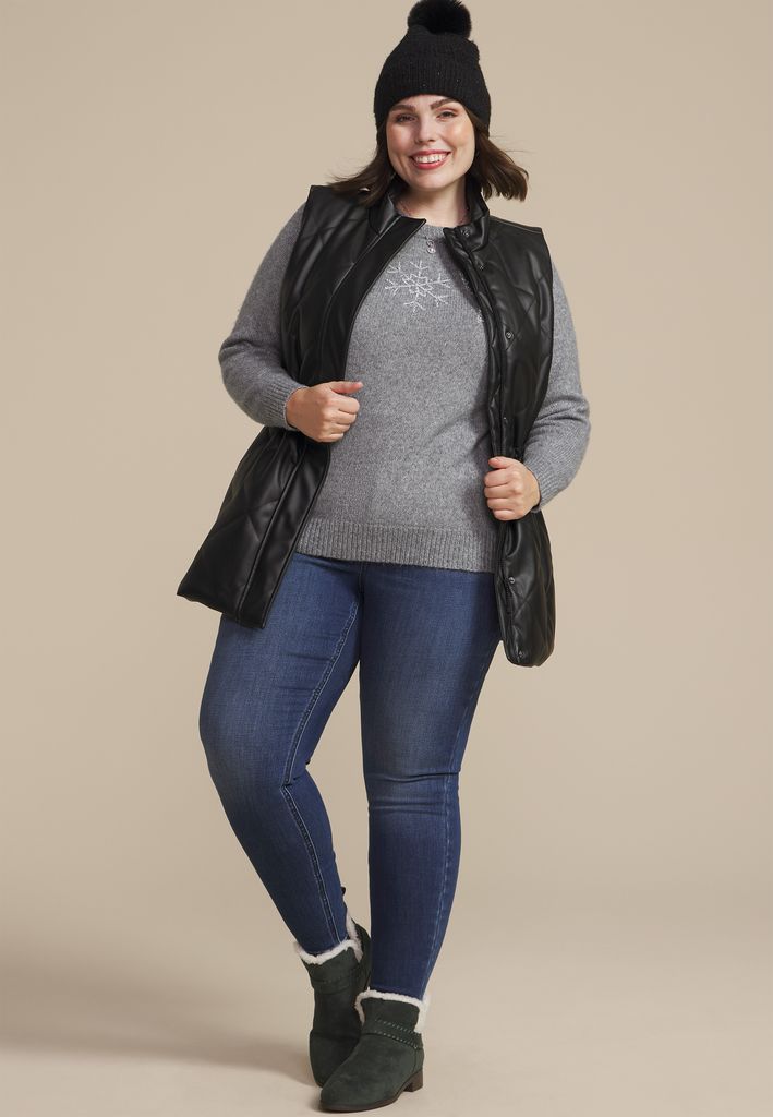 Plus Size Cozier Than Cashmere Tinsel Joy Sweater - Image 3
