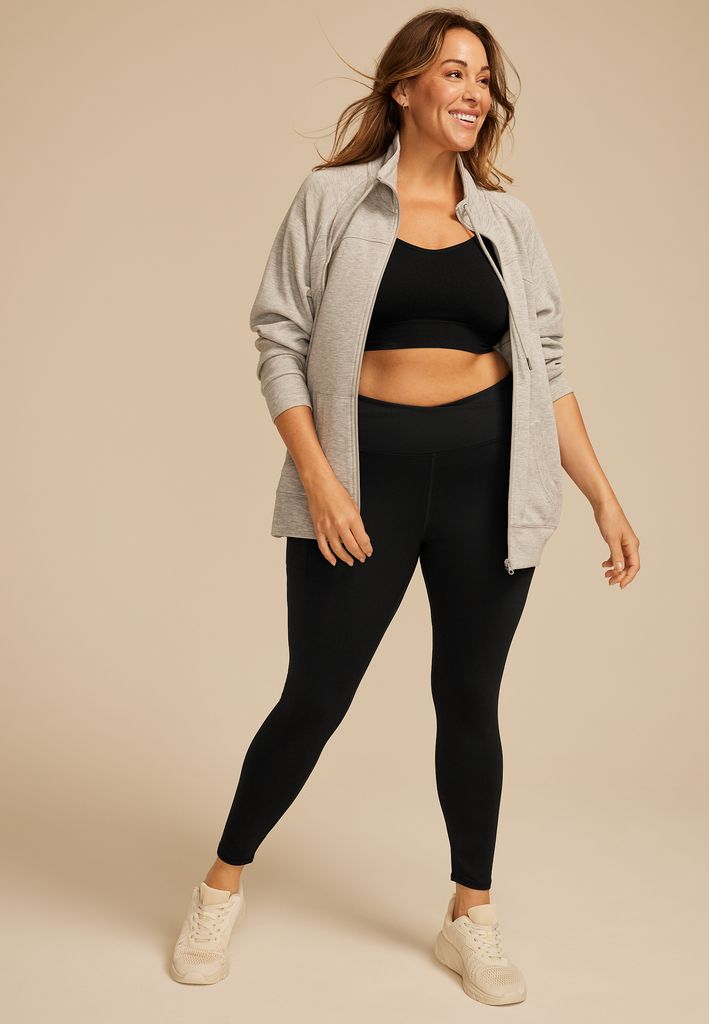 Plus Size Smooth Crossover High Rise Legging - Image 3
