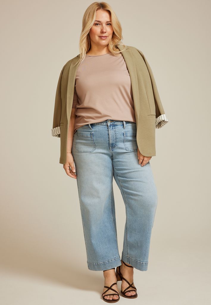 Plus Size Ruched Puff Sleeve Top - Image 3