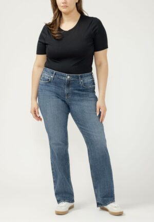 Plus Size Silver Jeans Co.® Suki Curvy Mid Rise Slim Boot Jean