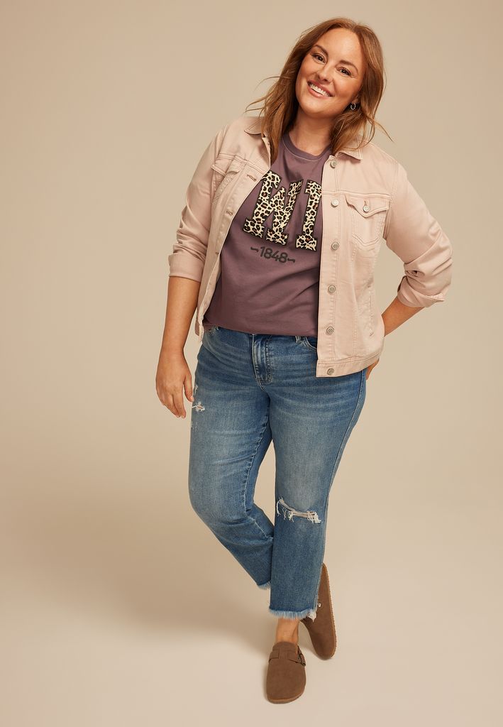 Plus Size Leopard State Relaxed Graphic Tee - Image 3