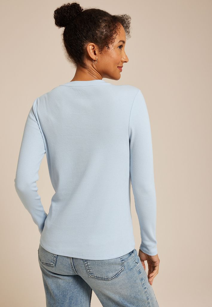 24/7 Ada Ribbed Long Sleeve Tee - Image 2