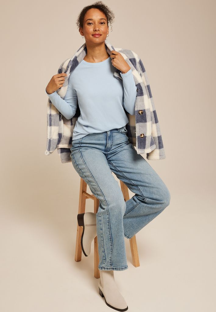 24/7 Ada Ribbed Long Sleeve Tee - Image 3
