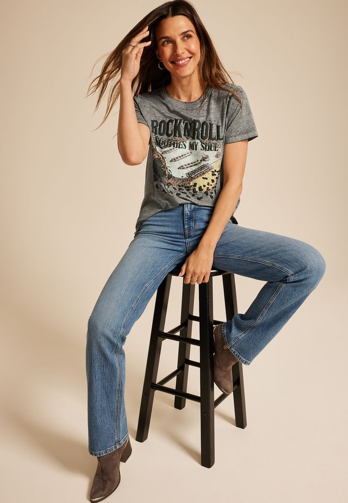 Rock N Roll Classic Fit Graphic Tee - Image 3