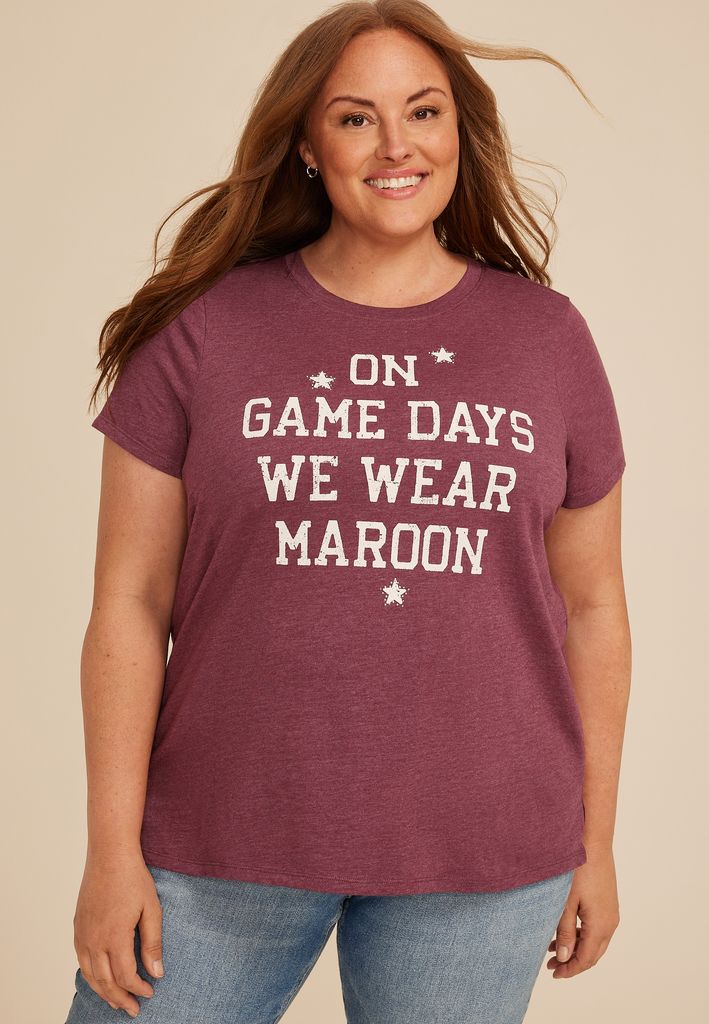 Plus Size Game Day Classic Fit Graphic Tee