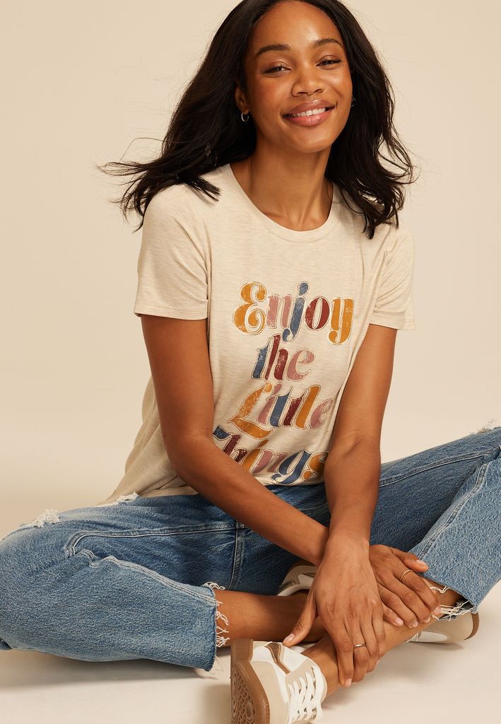 Enjoy The Little Things Classic Fit Graphic Tee - Image 3