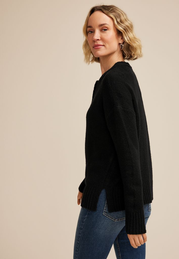 Knit Button Front Cardigan - Image 2