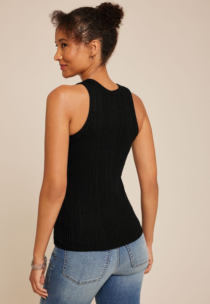 24/7 Highline Metallic Variegated Ribbed Tank Top - Image 2