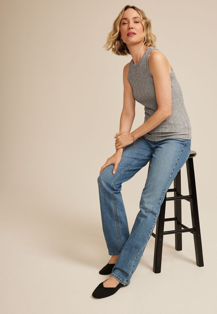 24/7 Highline Metallic Variegated Ribbed Tank Top - Image 3
