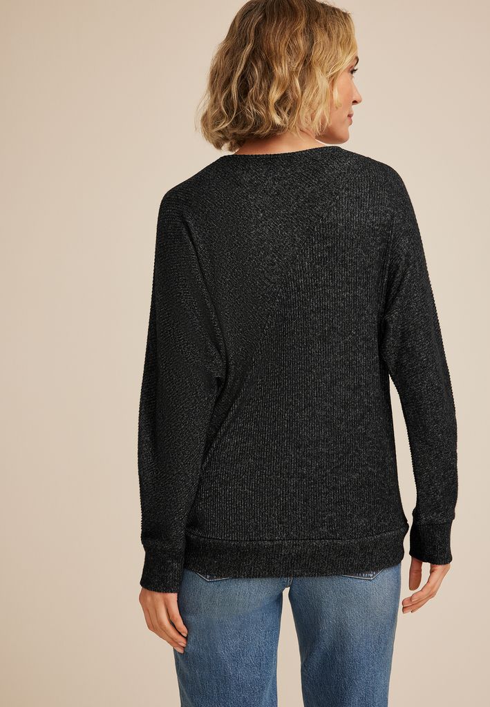 24/7 Dakota Diagonal Seam Long Sleeve Tee - Image 2
