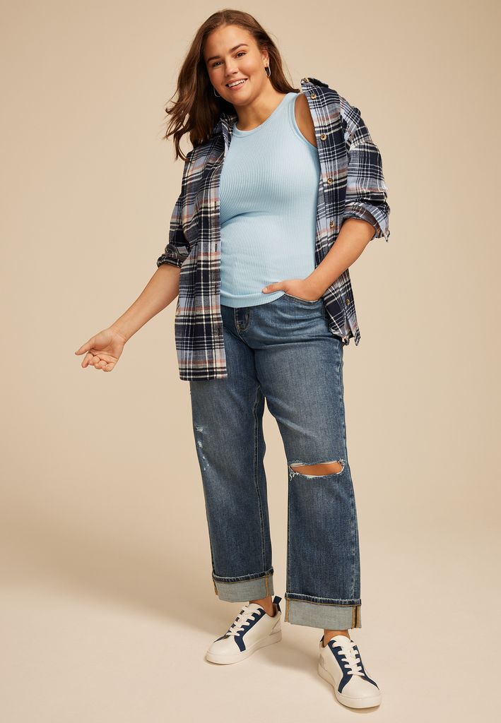 Plus Size 24/7 Cozy Highline Ribbed Tank Top - Image 3