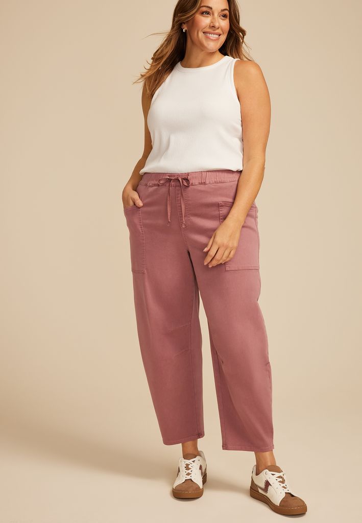 Plus Size Barrel Leg Weekender Pant - Image 3