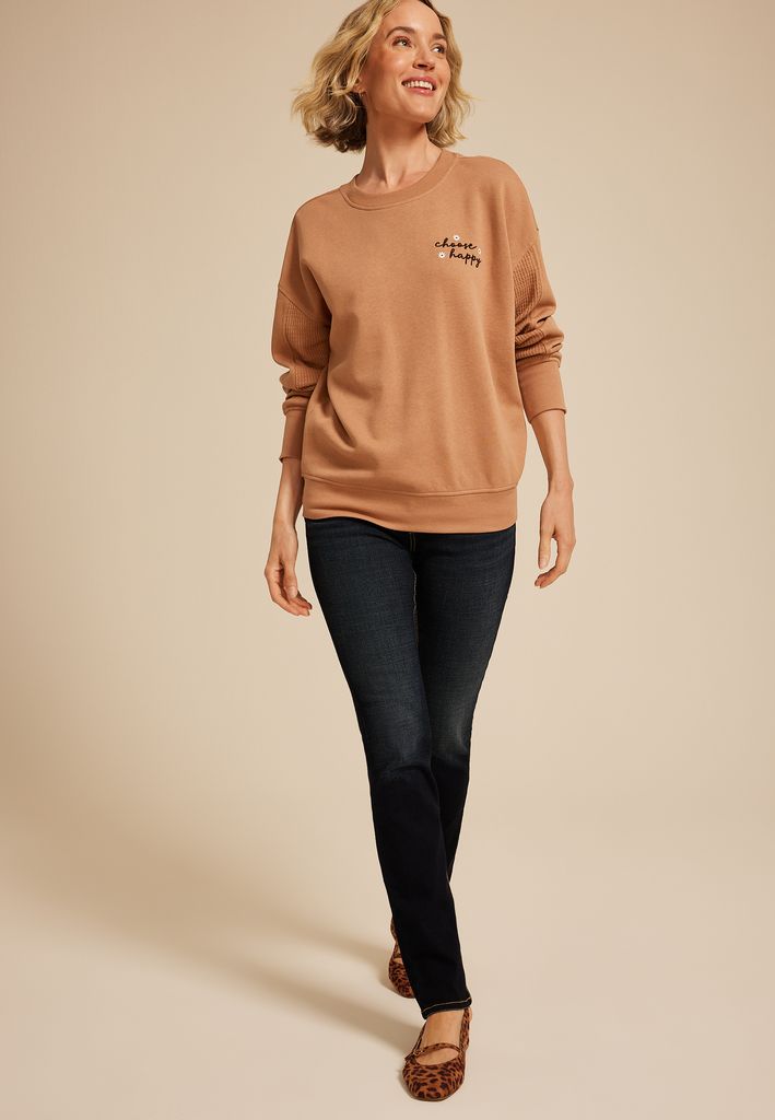 Choose Happy Relaxed Fit Sweatshirt - Image 3