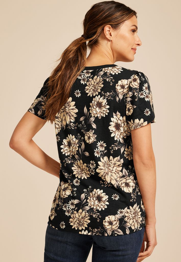 24/7 Holland Floral Tulip Sleeve Tee - Image 2