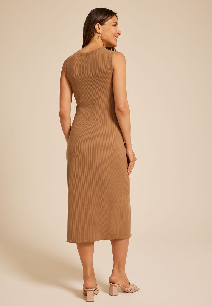 24/7 Bare Twist Waist Midi Dress - Image 2