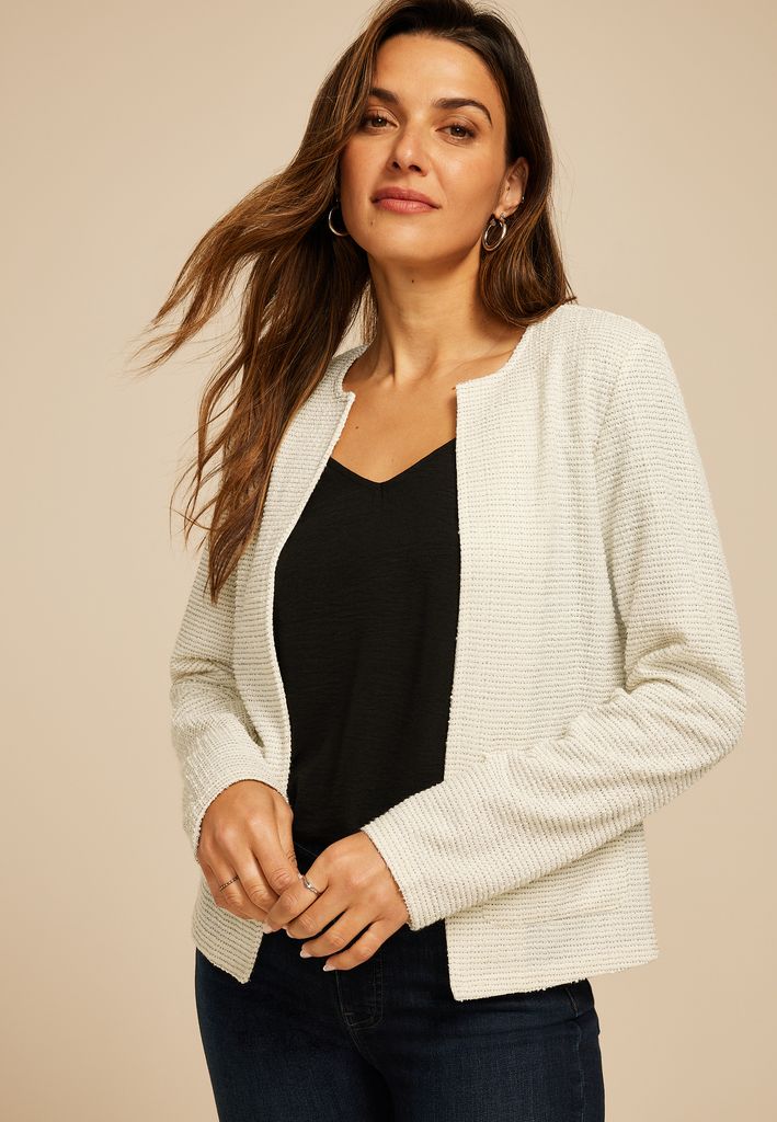Metallic Boucle Blazer - Image 3