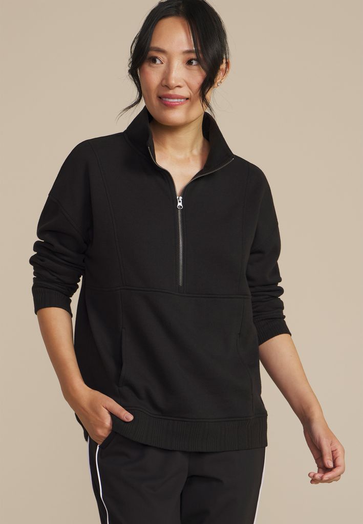 Variegated Half Zip Sweatshirt