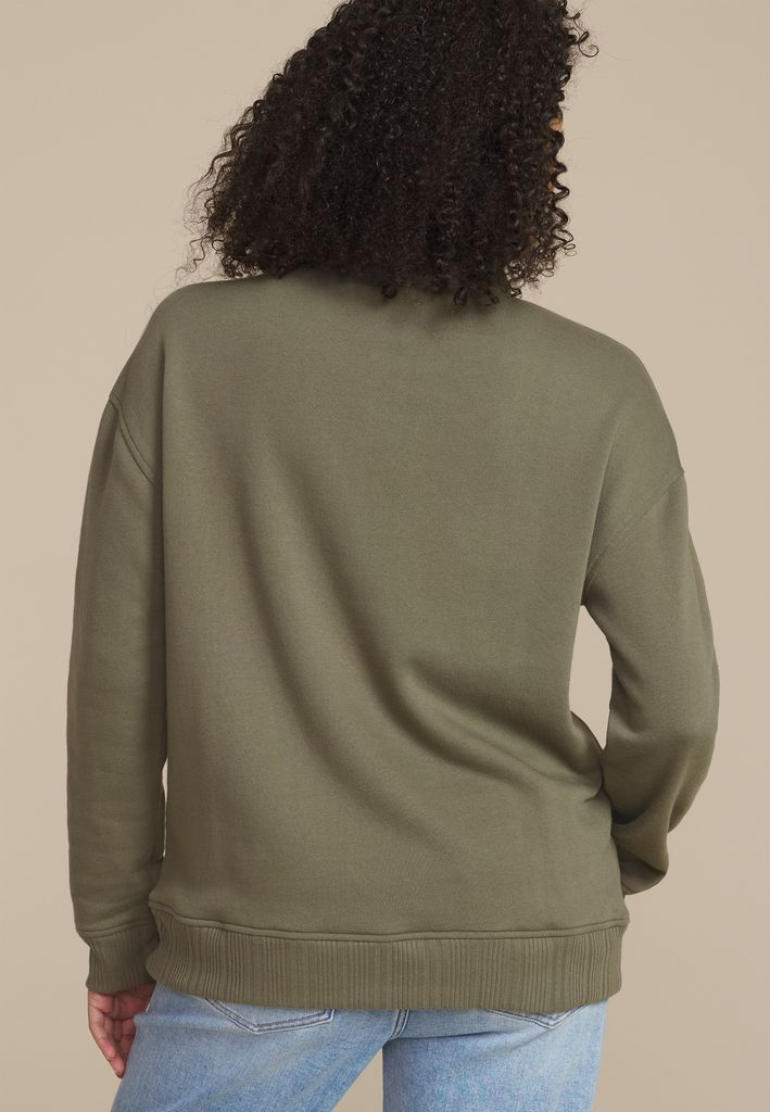 Variegated Half Zip Sweatshirt - Image 2