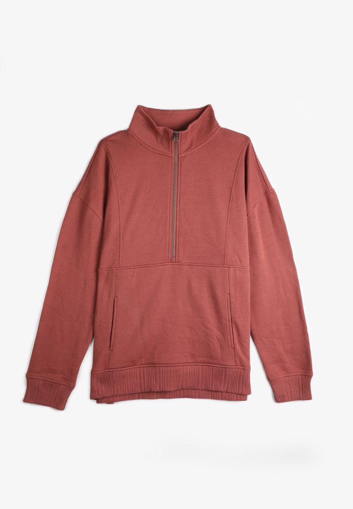 Variegated Half Zip Sweatshirt