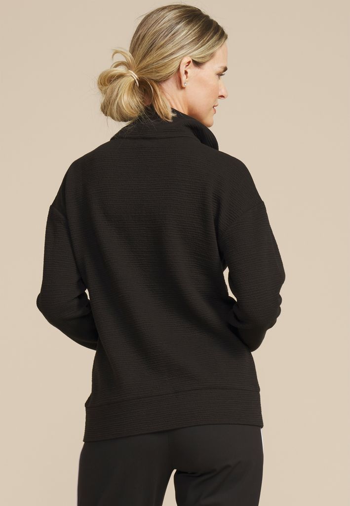 Textured Full Zip Sweatshirt - Image 2