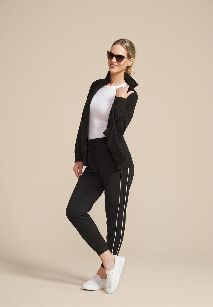 Textured Full Zip Sweatshirt - Image 3