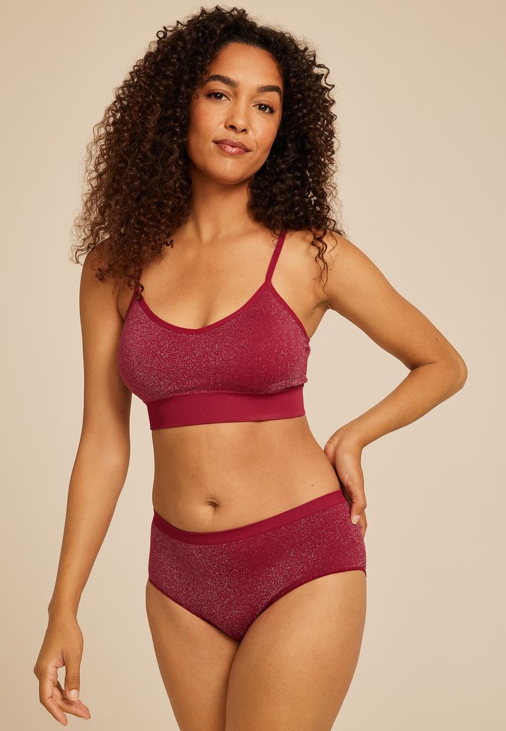 True Stretch Seamless Shimmer High Waist Hipster Panty - Image 3
