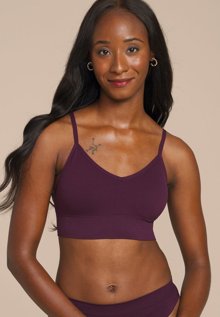True Stretch Cable Knit Seamless Bralette