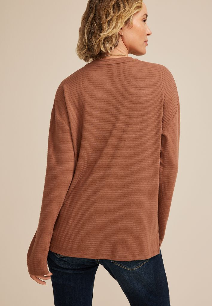 24/7 Ottoman Rib Long Sleeve Tee - Image 2