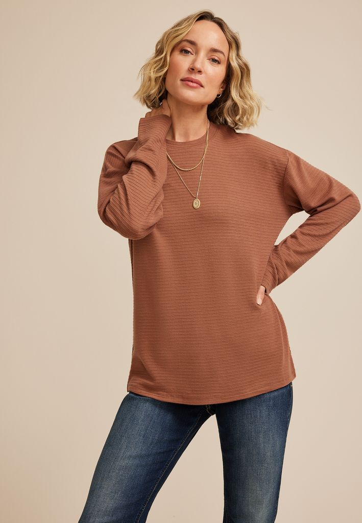 24/7 Ottoman Rib Long Sleeve Tee - Image 3