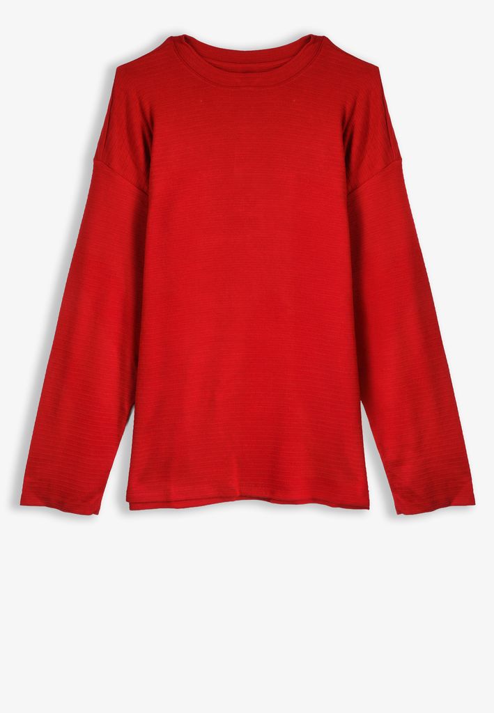 Plus Size 24/7 Ottoman Rib Long Sleeve Tee