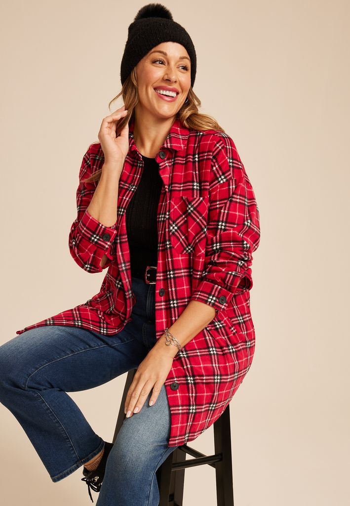 Plus Size Wilder Fleece Shacket - Image 3